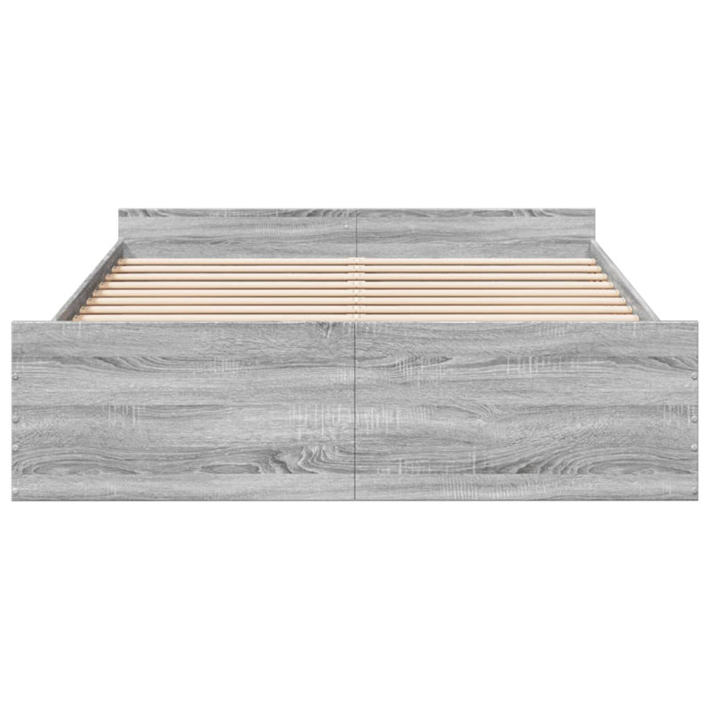 Ousman Bed, EU Kingsize - 160 x 200 cm, Grey Sonoma