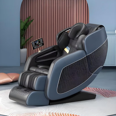 Fauteuil de massage électrique multifonctionnel bleu et noir pour tout le corps