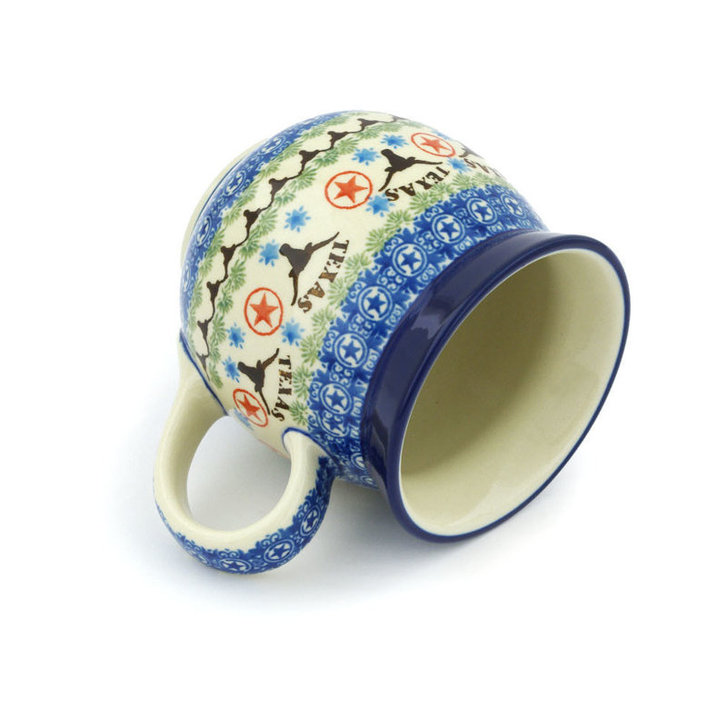 Tasse à bulles en grès poli 16 oz - French Longhorns, 16