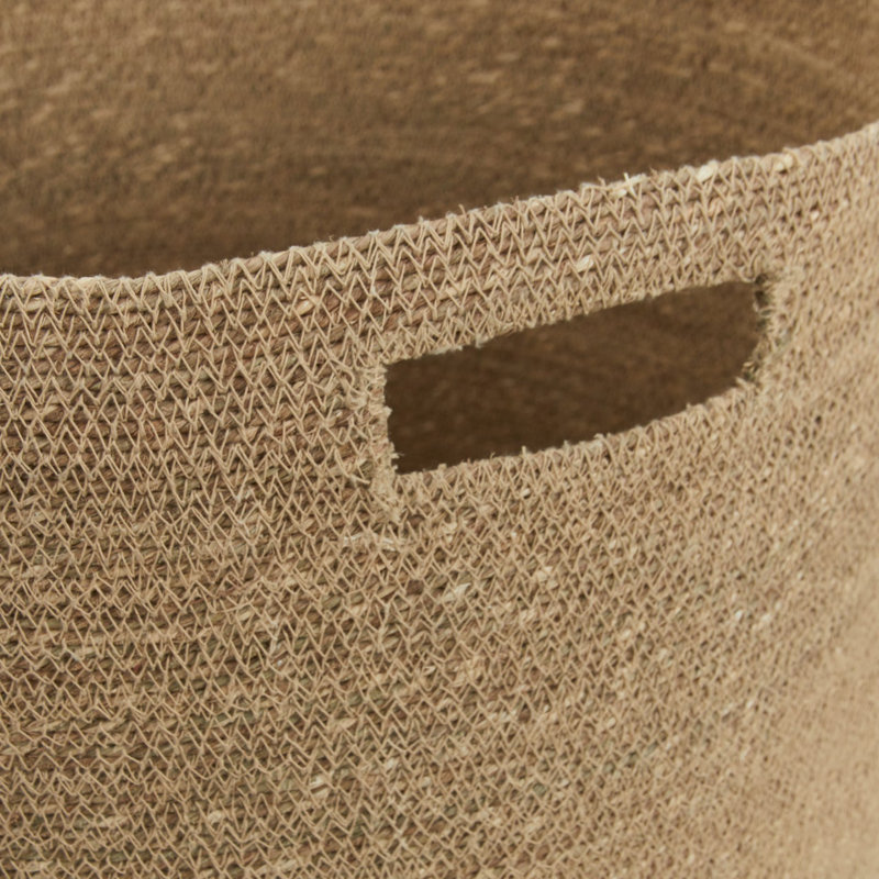 Laundry Hamper with Handles, Natural