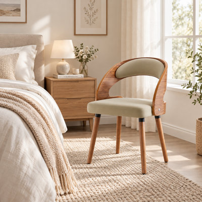 Chaises d'appoint rembourrées avec dossier rembourré
