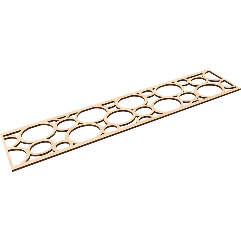 Moulure de chantournage, Bouleau, H 10 po x l 46,75 po x P 0,375 po