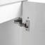 Meuble-lavabo flottant mural 18 po avec lavabo en céramique et porte d'armoire à fermeture en douceur, pour petite salle de bain