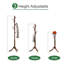 Anthi Bamboo / Rattan Freestanding Coat Rack