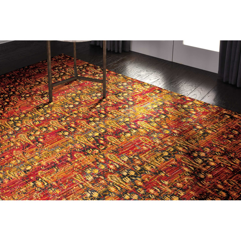 Denoila Ikat Indoor Rug, Rectangle 7'9" x 9'9"