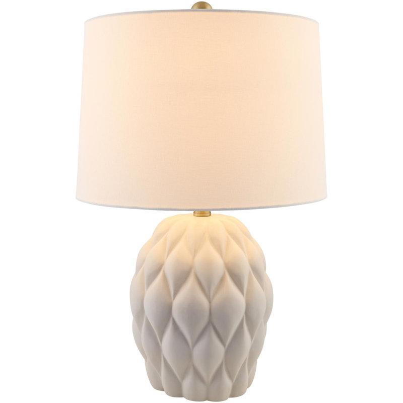 Lampe de table Shahe, Crème, crème