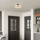 Flaire 2 Light Fabric Semi Flush Mount