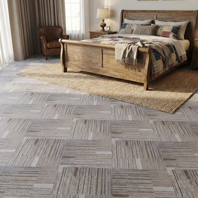 4 Mil X 12 In. W X 12 In. L Grey Peel And Stick Flooring Tile, Water Resistant Vinyl Tile Flooring (36 Sqft/case)