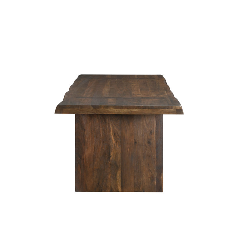 Chaliyah Acacia Solid Wood Dining Table, 38" W x 75" L