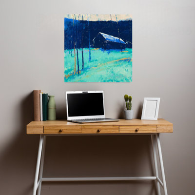 Lune de lune, architecture abstraite contemporaine, art de paysage