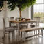 Bayou 200 cm Rectangular Wood Top Dining Table with Wood Base-17277166