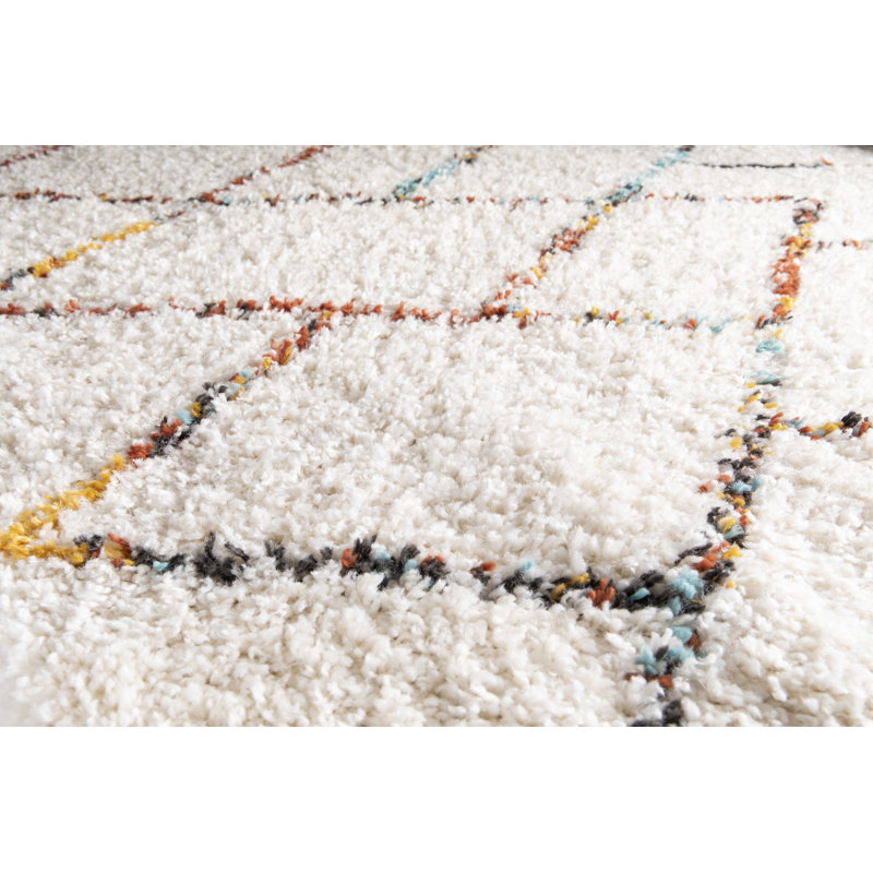 Thalia Geometric Shag Area Rug, Rectangle 160 x 230cm