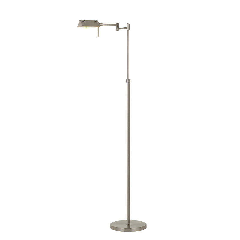Arohan 45'' Chrome Swing Arm Floor Lamp