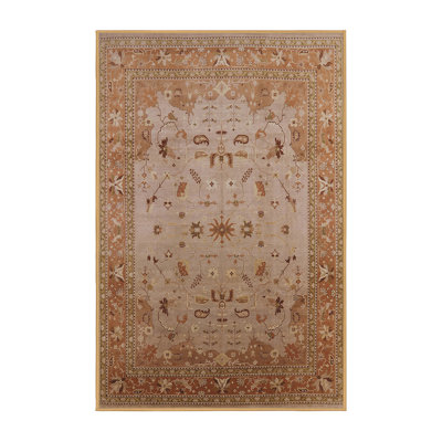 Tapis oriental gris / brun Dzadur
