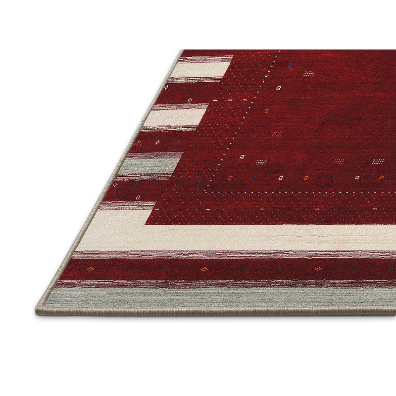 Tapis gris/brun zone contemporaine, Rectangle 5 pi x 7 pi