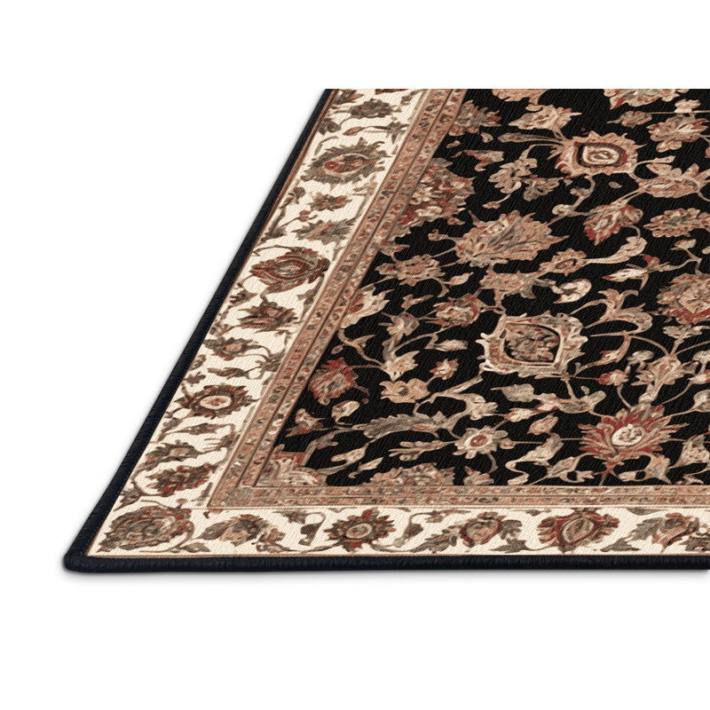 Tapis brun lavable à la machine, Rectangulaire 8 pi x 12 pi