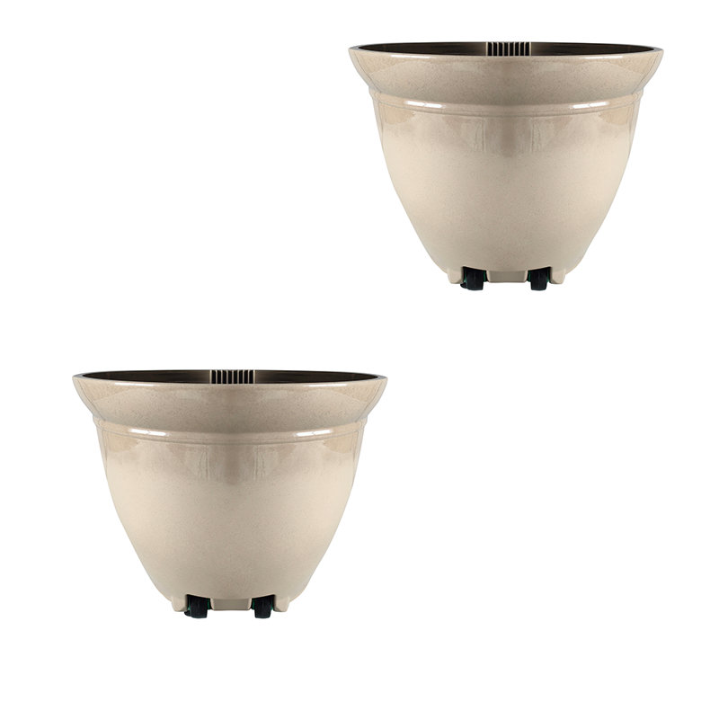17.5" Kittredge With Wheels, Beige, 2-pack