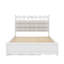 Grand lit plateforme en bois massif avec tiroirs lisses et lit gigogne gigogne simple-1026026457