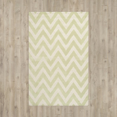 Sanyla Hand Tufted Wool Chevron Rug