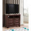 Commode télé Cappuccino avec beaucoup de rangement et une finition raffinée pour les espaces de vie modernes