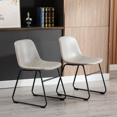 Chaise d'appoint revêtue de similicuir Davey