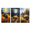 «Pickup Truck Rustic Rides», 3 pièces sur toile-1314070226-1314070227