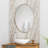 Stainless Steel Oval Mirror-124378214