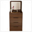 Bureau de coiffeuse 3 en 1 avec miroir rabattable, petit ensemble de coiffeuse avec bureau en verre visible, coiffeuse compacte avec 3 tiroirs, coiffeuse-130378320