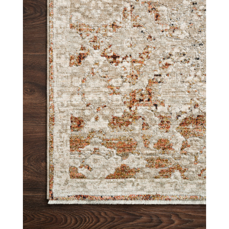 Tapis beige Fuhrman, Rectangle 3 pi 7 po x 5 pi 2 po