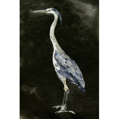 Ebony Egret I by Emma Caroline - Wrapped Canvas Print
