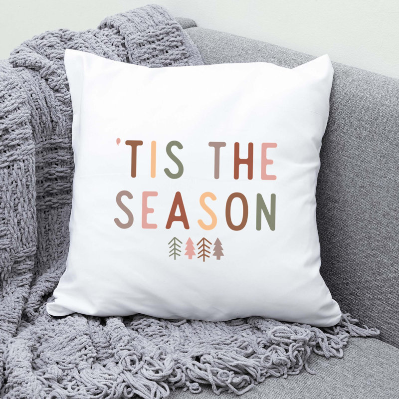 BohoChristmas-08 Reversible Throw Pillow, 14" x 14"