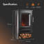 VonHaus 44.5cm W Black Electric Stove