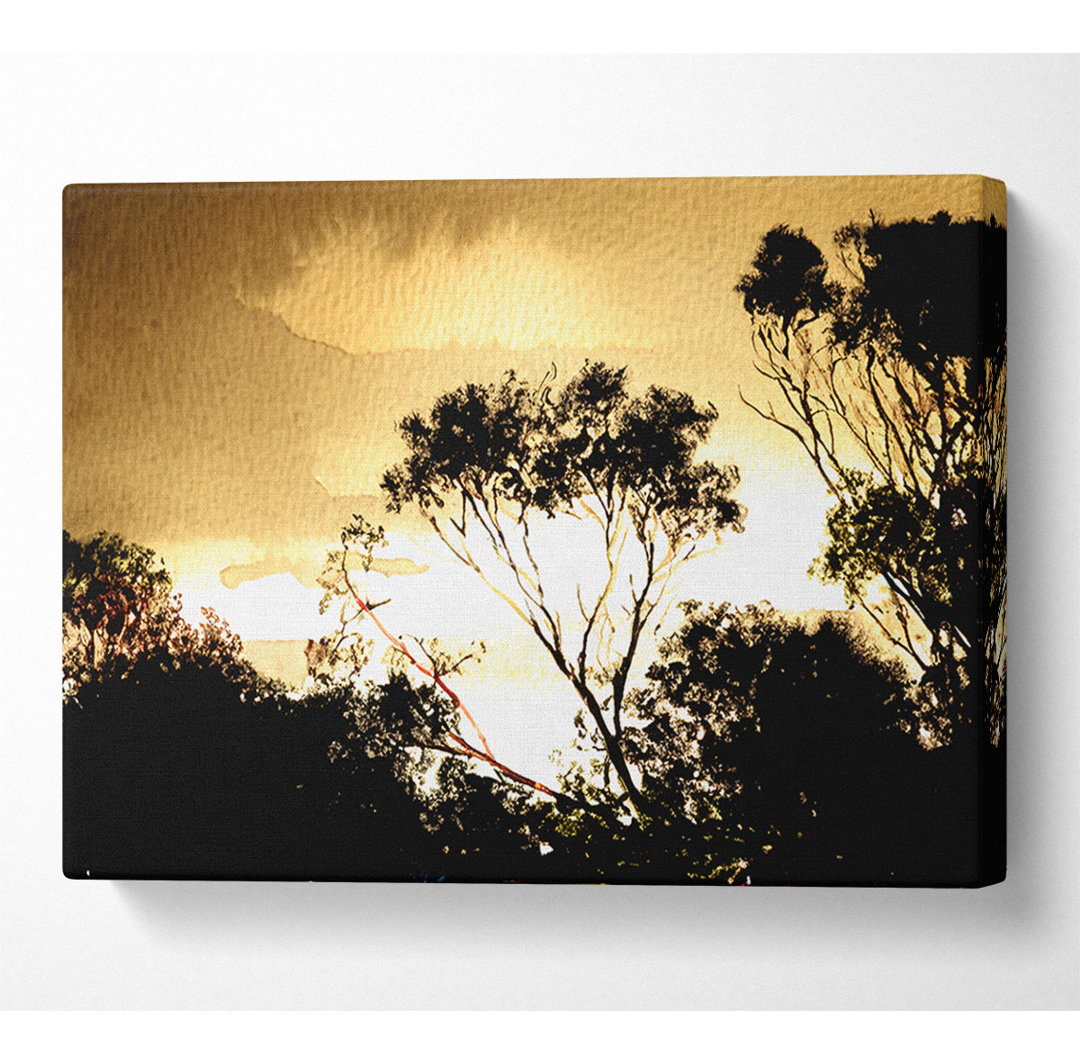 Golden Light Treetops - Kunstdrucke auf Leinwand