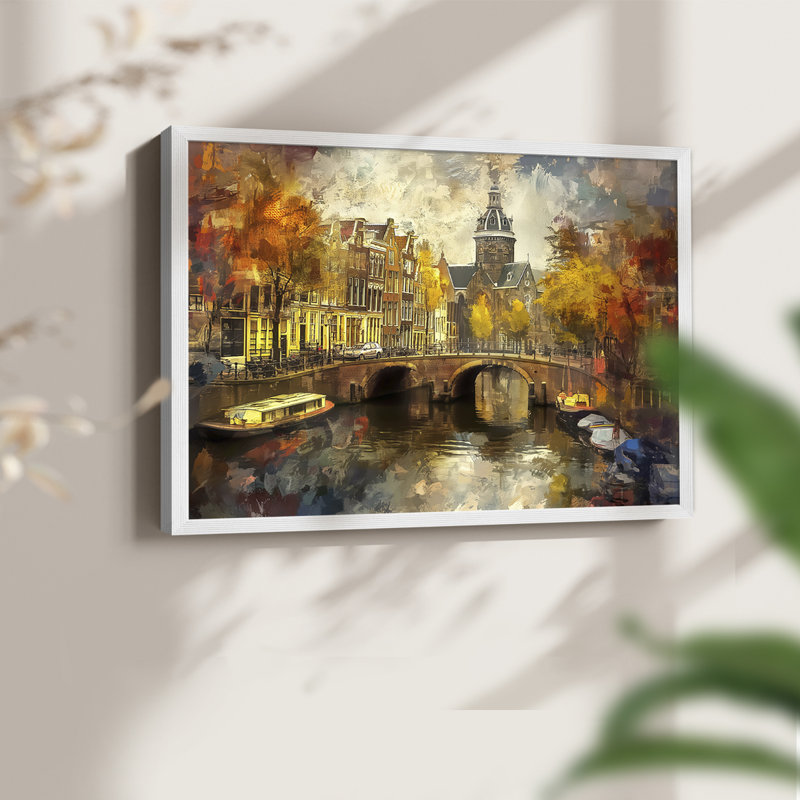 Paysage - CLV - Reproduction encadrée - Restickable, H 16 po x l 20 po, Blanc