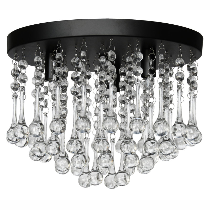 Plafonnier encastré 16 po 2 lumières Derith, H 8,27 po x l 12 po x P 12 po