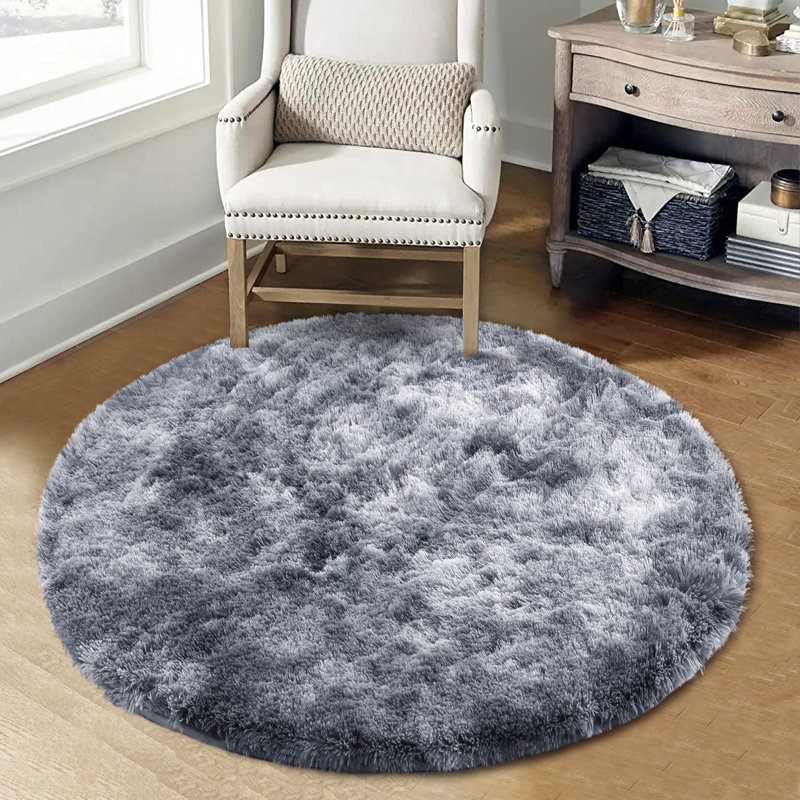 Shag Area Rugs Tie-Dyed Plush Fuzzy Rugs for Living Room, Ultra Soft Fluffy Furry Rugs for Bedroom, Indoor Carpet Nursery Rugs for Kids Room Home Decor