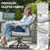 7 Piece Outdoor Dining Table Set With 2 Swivel Rocker Chair And Cushions