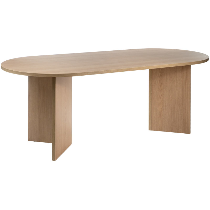 Ovo Round Dining Table, Tan