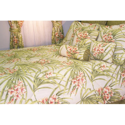 Polyester Box Stitch Floral Comforter