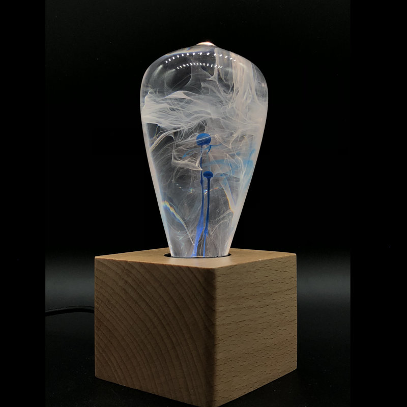 Lampe de table en bois 6,3 po