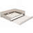 Modern Queen Size Daybed with Twin Trundle, Space-Saving Bed Frame for Guest Room & Kids, No Box Spring Needed-506713170