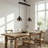 Aurelius Adjustable Height 2 Lights Metal Kitchen Island Pendant