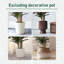 Red Faux Dracaena Tree In Plastic Pot