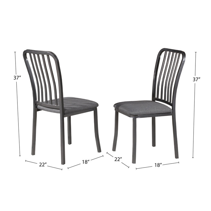 Chaise de salle à manger rembourrée Chesser