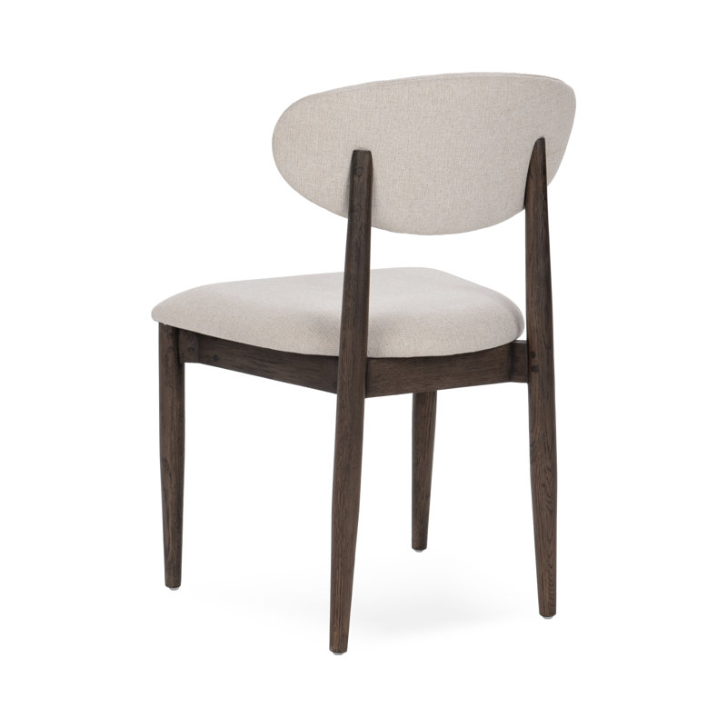 Tiber Upholstered Dining Chair, Toasted Brown