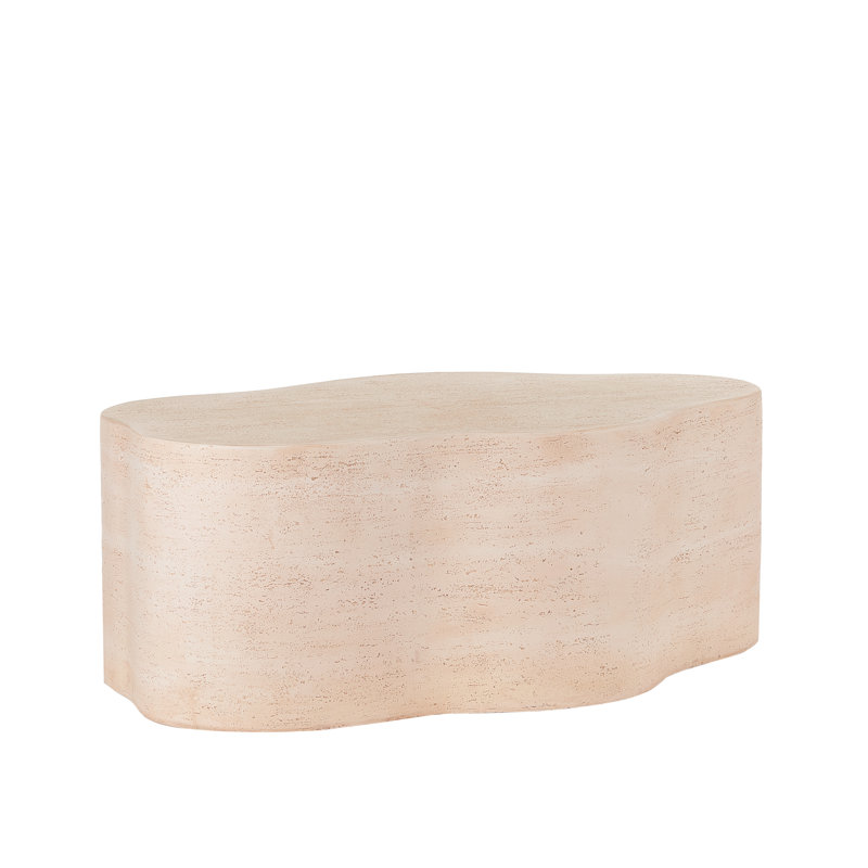 Farragut Outdoor Cloud-Shaped MGO Coffee Table, Natural