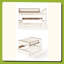 Lit superposé en bois Queen Over Queen avec lit gigogne, étagère de rangement latérale, cadre de lit superposé amovible, convertible en 2 lits séparés pour enfants, adolescents et adultes