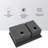 33"X22" 16 Gauge Gunmetal Black Double Bowl Drop In Sink 60/40 Configuration, 10" Deep Basins, - Made, Rear Drain, X Grooves For Quick Water Removal, Sound Dampening, Condensation, Comes With Drying