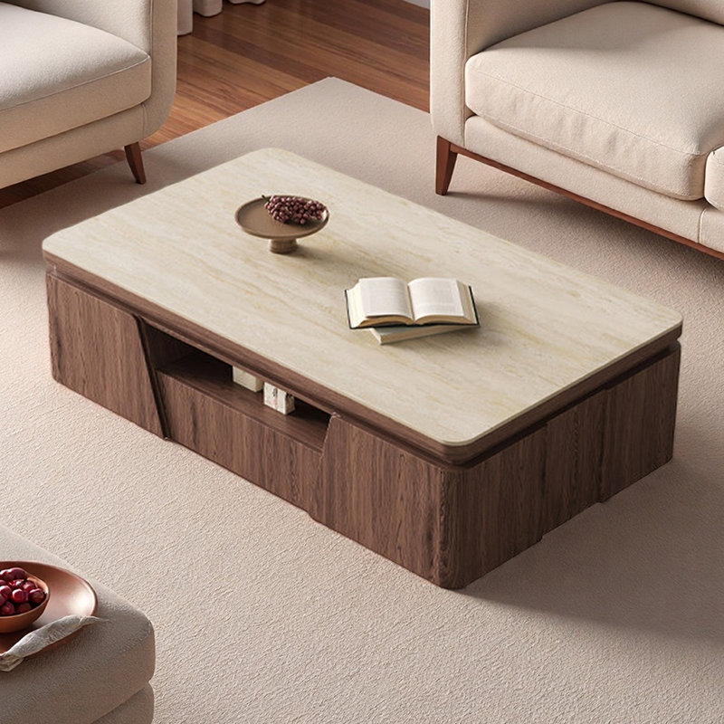 Table basse italienne minimaliste, H 19,68 po x L 63 po x l 31,49 po