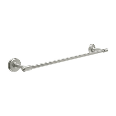 Piper Collection Towel Bar - 20" x 2 " Satin Nickel - Mid-century Modern Bathroom Accessory